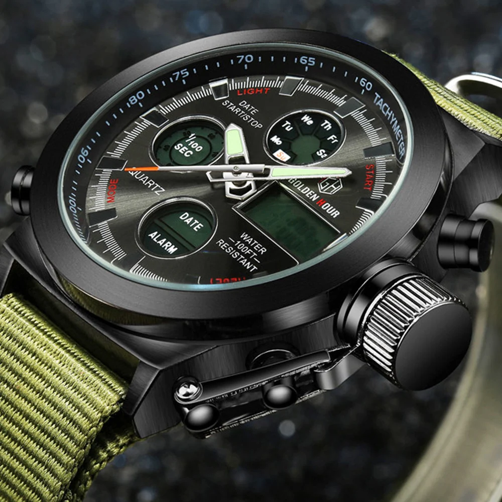 Heren Militair Horloge - Afbeelding 6