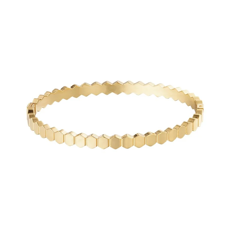Zeshoekige Bangle Goud - Afbeelding 5