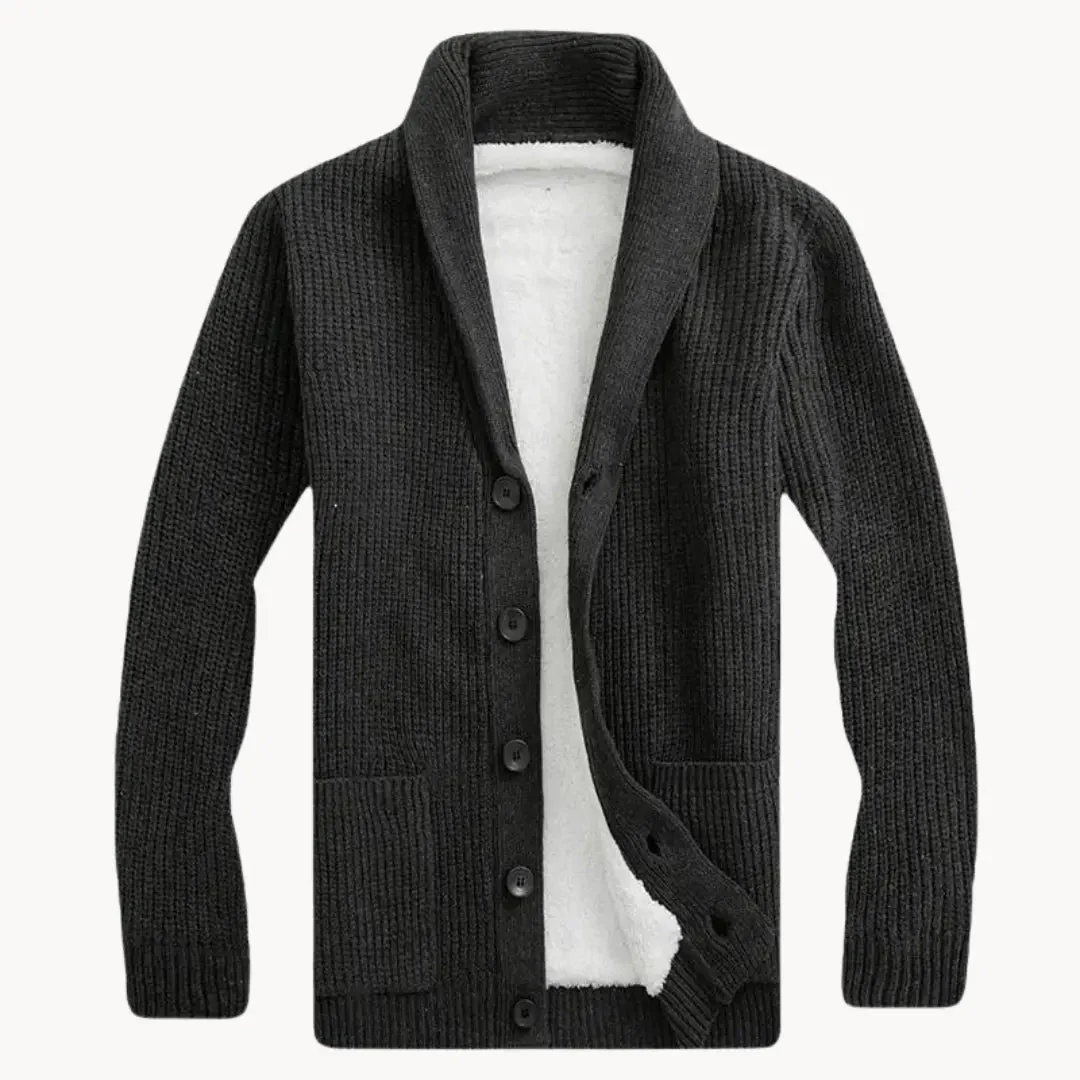 Heren Cardigan met Sjalkraag en Ribbelstructuur - Afbeelding 6