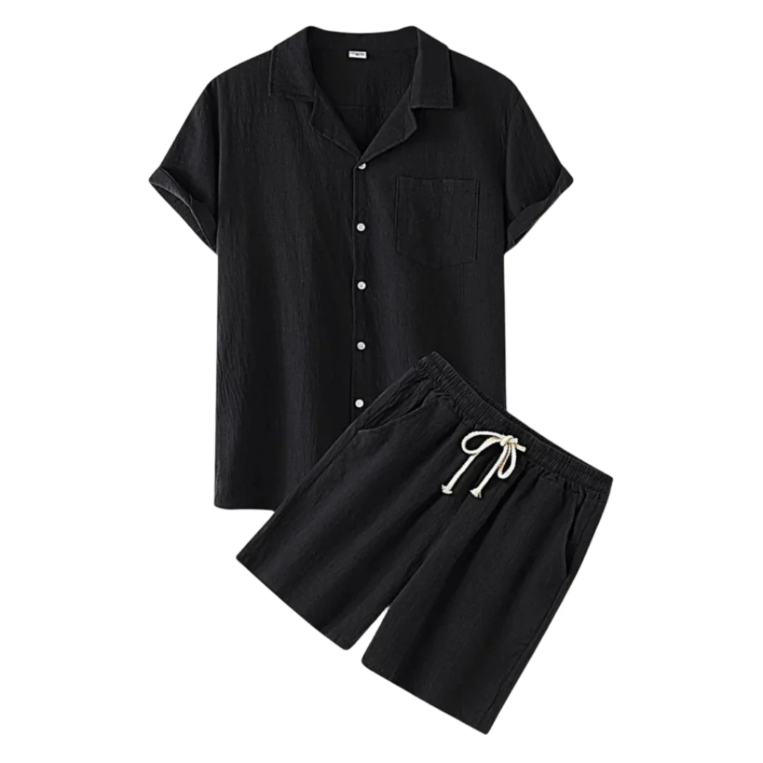 Heren Linnen Set Casual Comfort - Afbeelding 2