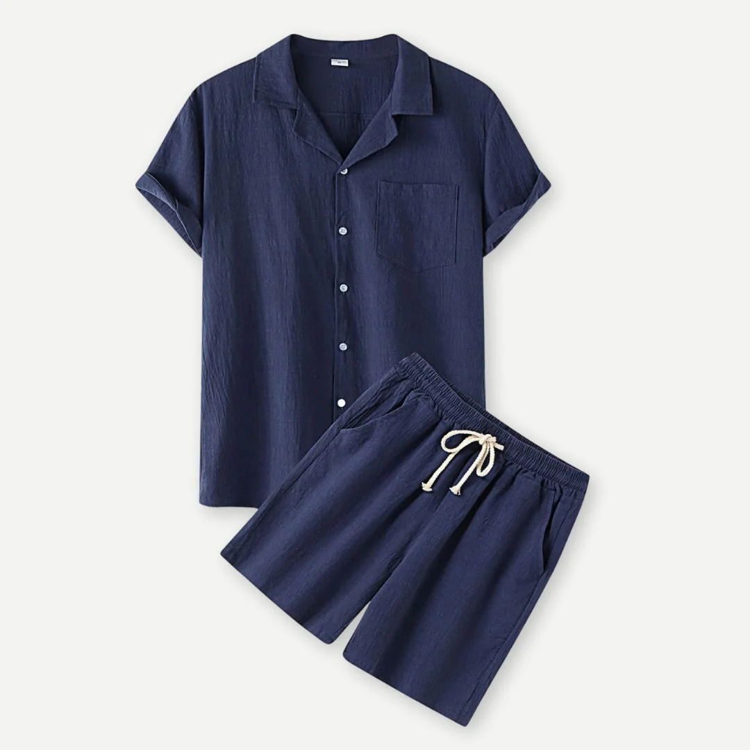 Heren Linnen Set Casual Comfort - Afbeelding 3