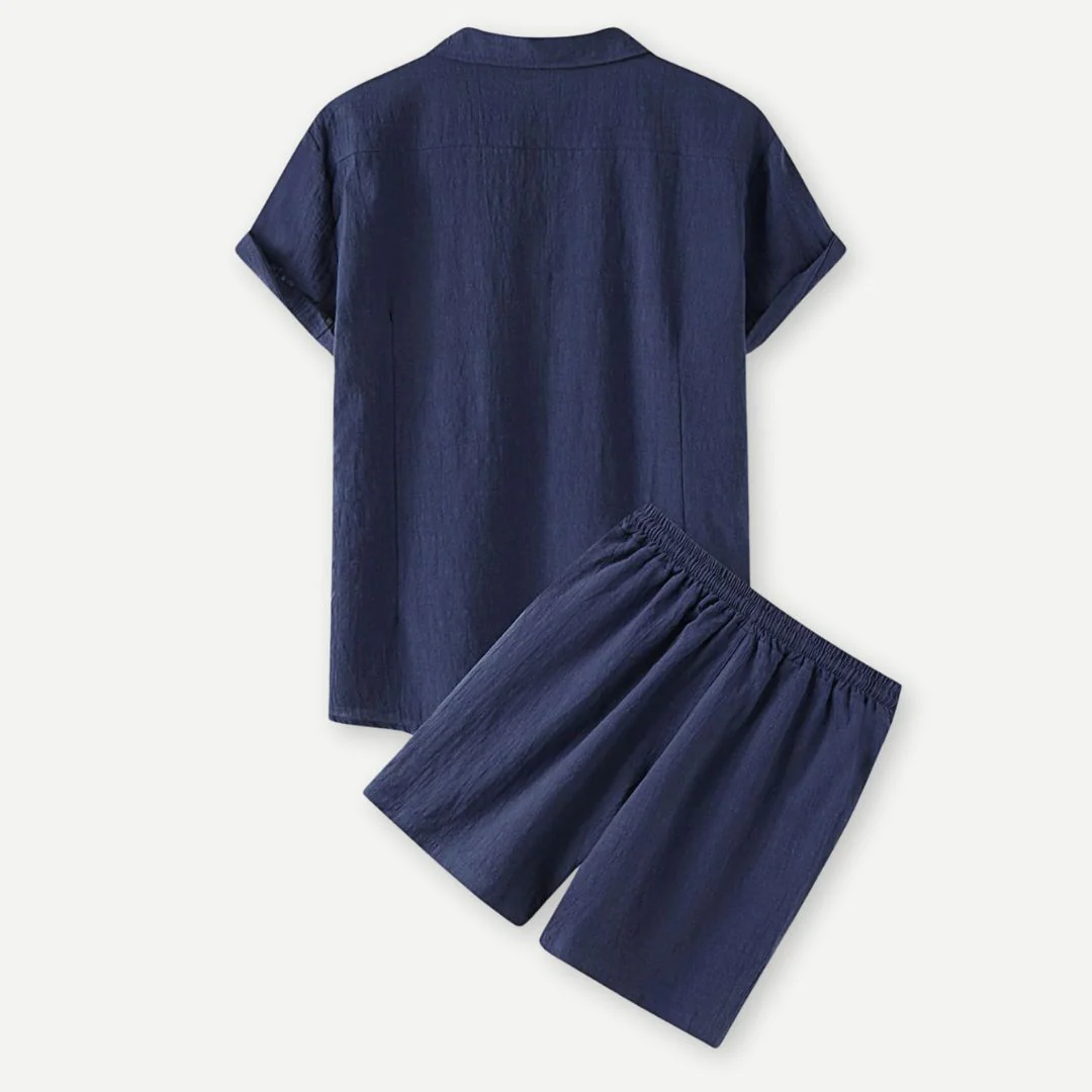 Heren Linnen Set Casual Comfort - Afbeelding 4
