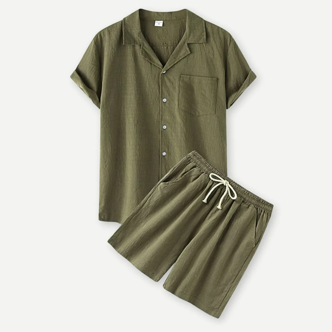 Heren Linnen Set Casual Comfort - Afbeelding 5