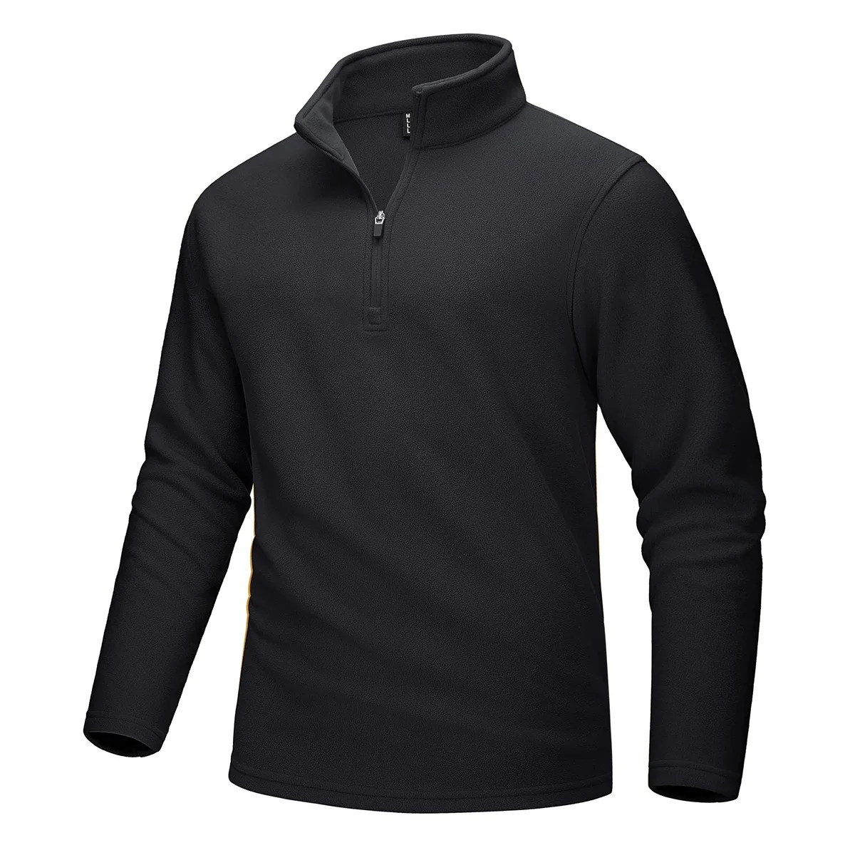 Heren fleece trui met halve rits - Afbeelding 3