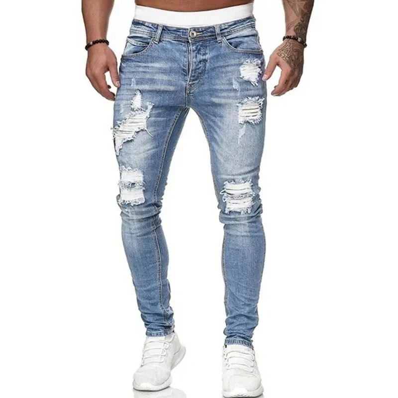 Heren gescheurde skinny jeans - Afbeelding 4