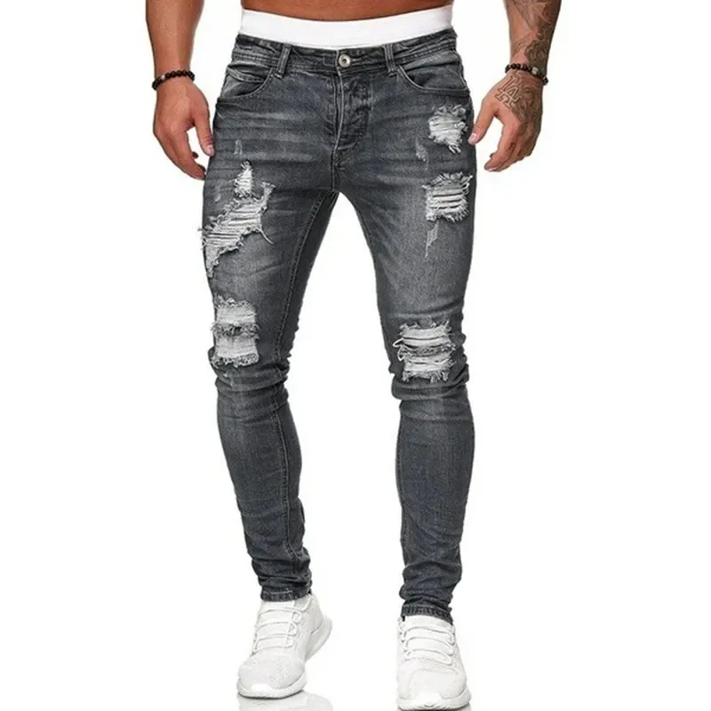 Heren gescheurde skinny jeans - Afbeelding 5